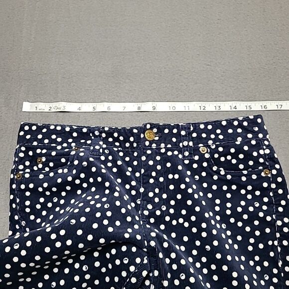 Vineyard Vines Womens Jeans 4 Polka Dot Blue Corduroy Pants - Picture 9 of 16